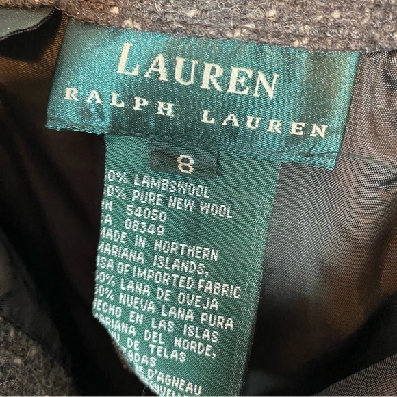 Vtg Lauren Ralph Lauren Gray Tweed Pencil Midi Skirt - Picture 7 of 7